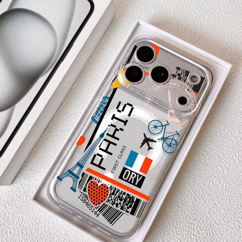 Magnetic Phone Case - Plane Travel Ticket france Phone Case