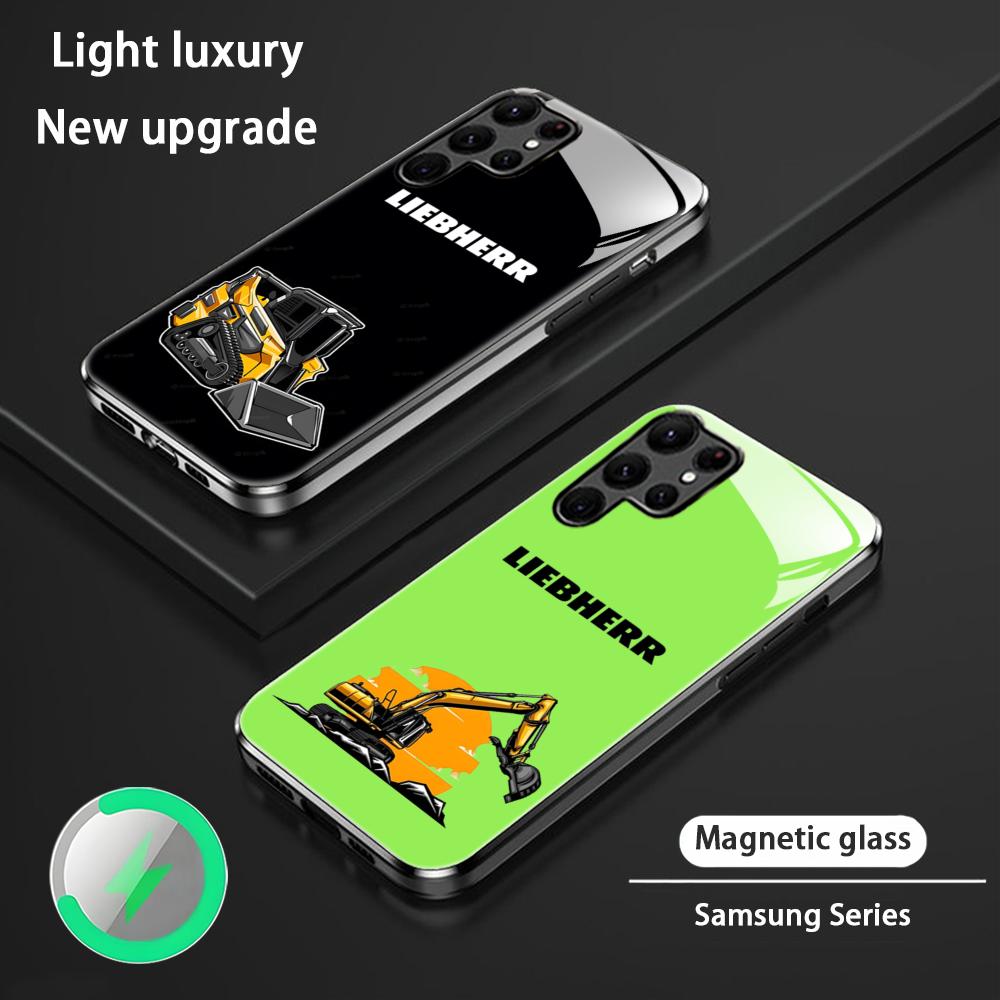 Magnetic Phone Case - LOGO L-liebherr Excavator Phone Case For