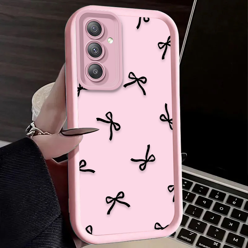 Black Love Heart Bowknot Case  - Samsung Accessories Phone ulasan dan harga