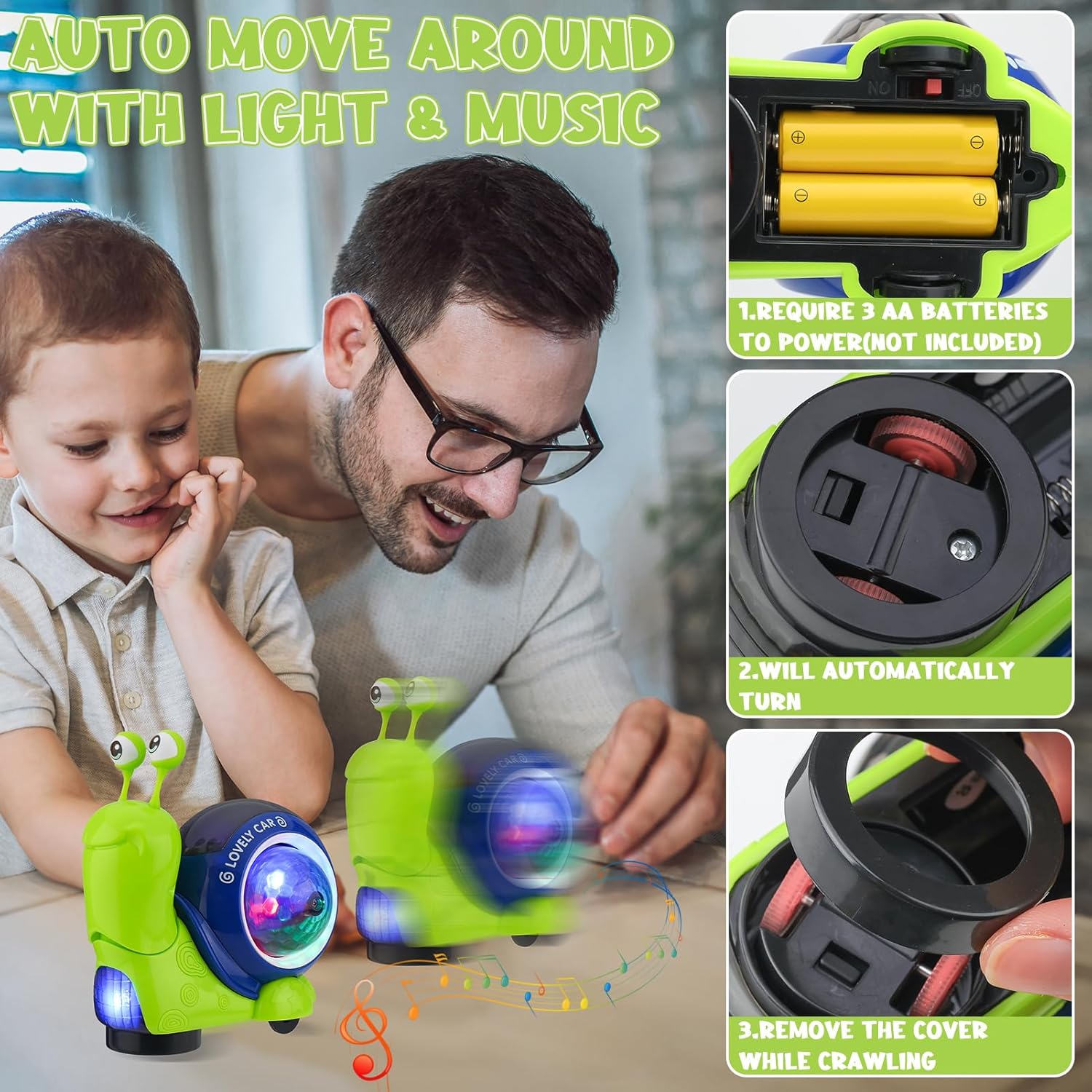 Crawling Snail Baby Toy Walkin - Phone Accessories Baby ulasan dan harga