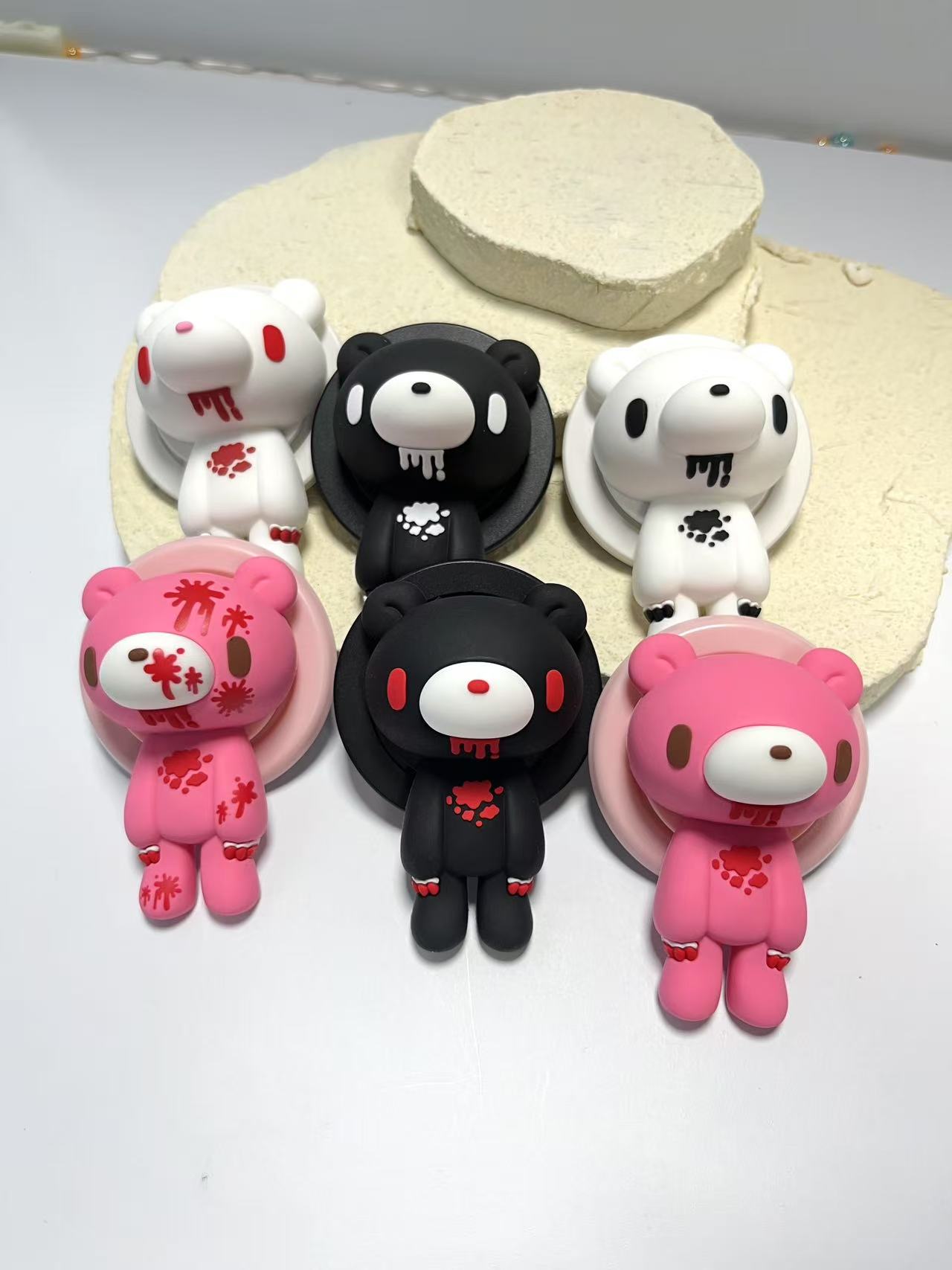 Gothic Bear Phone Grip&Stand–U - Phone Accessories Unique ulasan dan harga