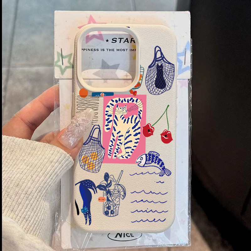 Cute Cherry Cat Print Phone Ca - Phone Accessories To Sell ulasan dan harga