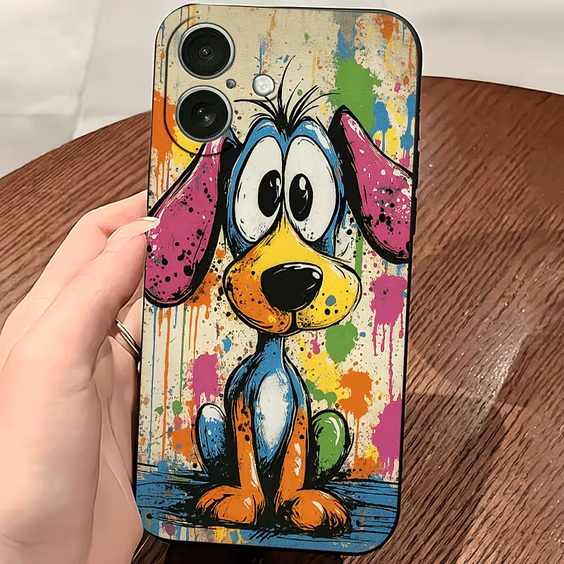 Graffiti Colored Puppy TPU Pho - Phone Accessories To Sell ulasan dan harga