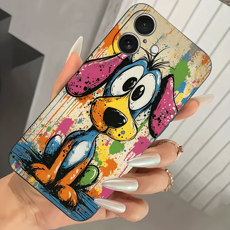 Graffiti Colored Puppy TPU Pho - Phone Accessories To Sell ulasan dan harga