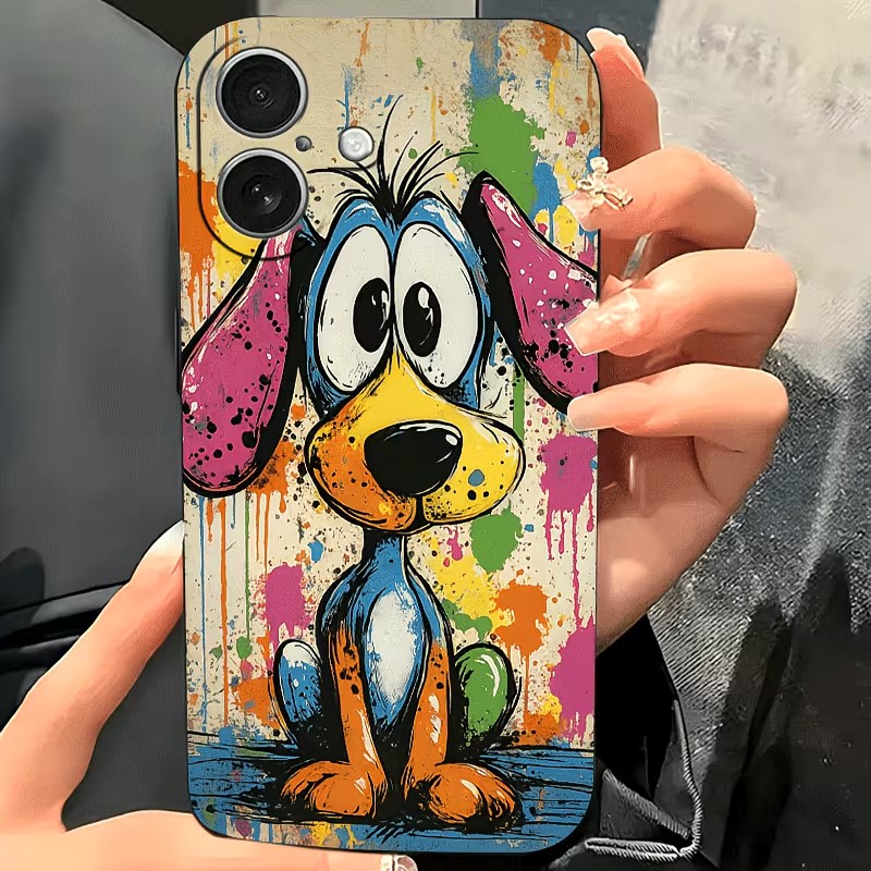 Graffiti Colored Puppy TPU Pho - Phone Accessories To Sell ulasan dan harga