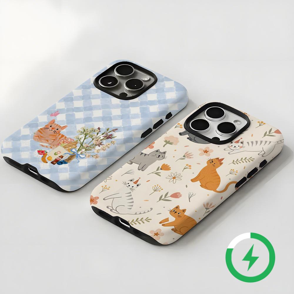 Cute cats and dogs  Phone Case - Magnetic Phone Case ulasan dan harga