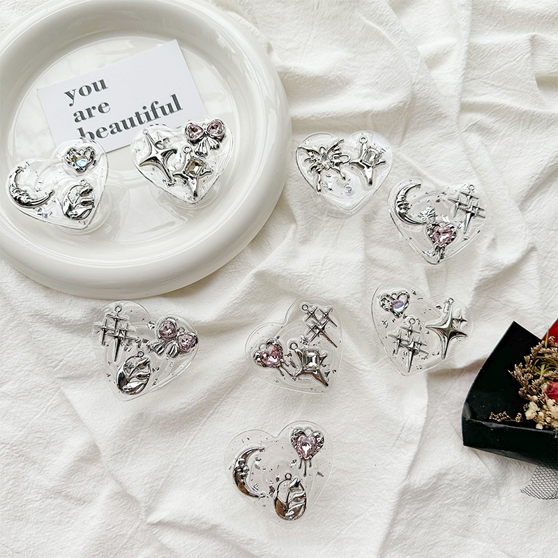 Clear Heart Phone Grip Holder  - Phone Accessories Vendor ulasan dan harga