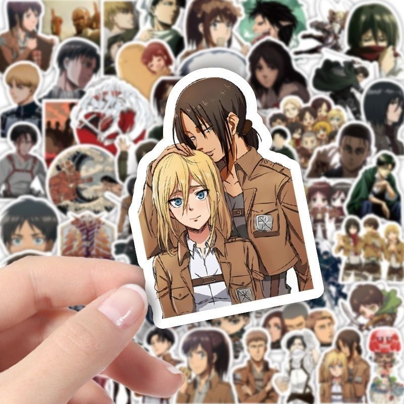 60Pcs Attack on Titan Anime St - Phone Accessories Items ulasan dan harga