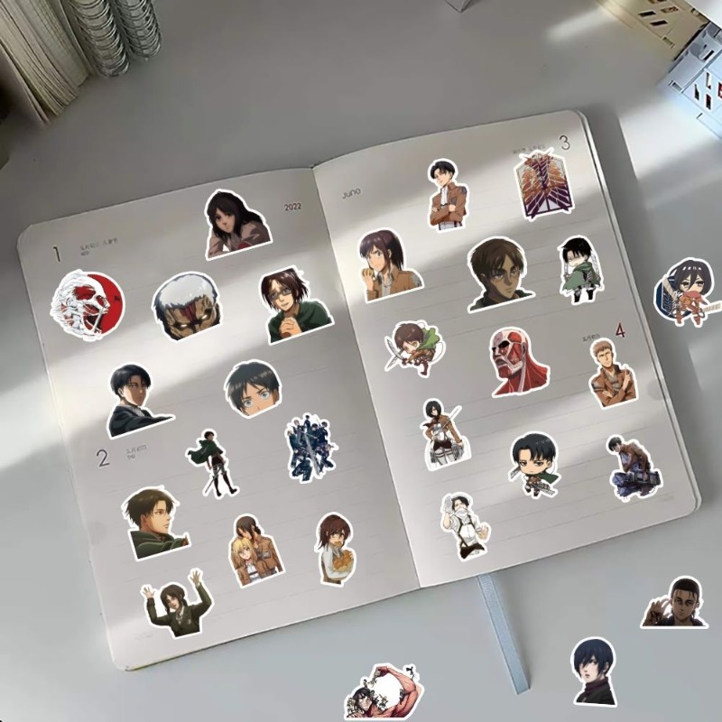 60Pcs Attack on Titan Anime St - Phone Accessories Items ulasan dan harga