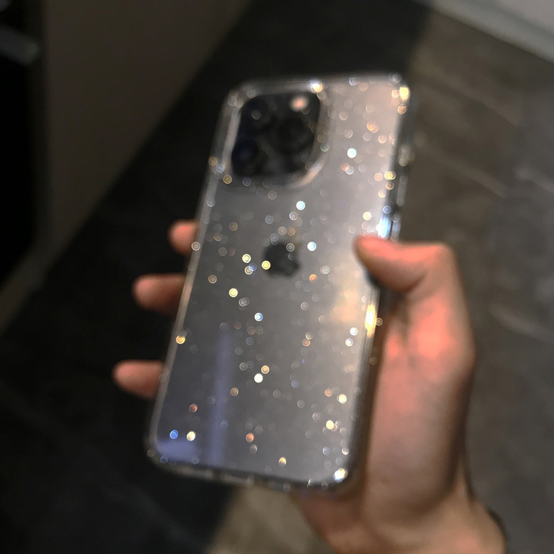 Transparent Simple Glitter Pho - Phone Accessories To Sell ulasan dan harga