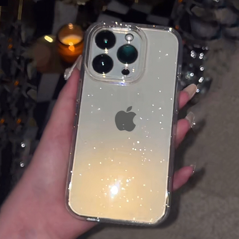 Transparent Simple Glitter Pho - Phone Accessories To Sell ulasan dan harga