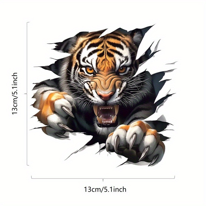 1pc Tiger Vinyl Stickers Decal - Phone Accessories Unique ulasan dan harga