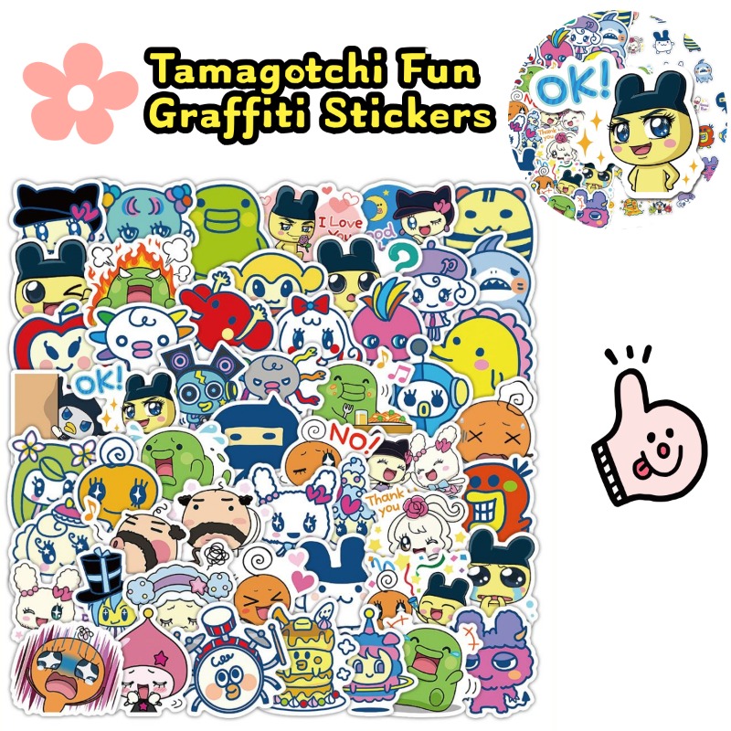 Japanese Tamagotchi Stickers E - Phone Accessories Items ulasan dan harga