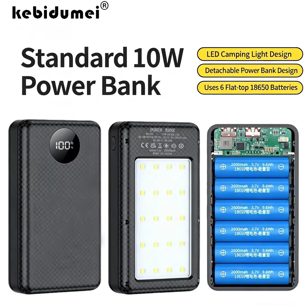 KEBIDUMEI 6*18650 20000mAh Pow - Portable Charger 20000Mah ulasan dan harga