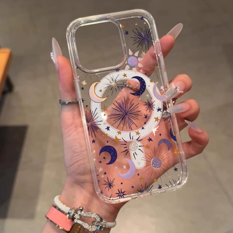 Romantic Sun Moon Stars Phone  - Magnetic Phone Case ulasan dan harga