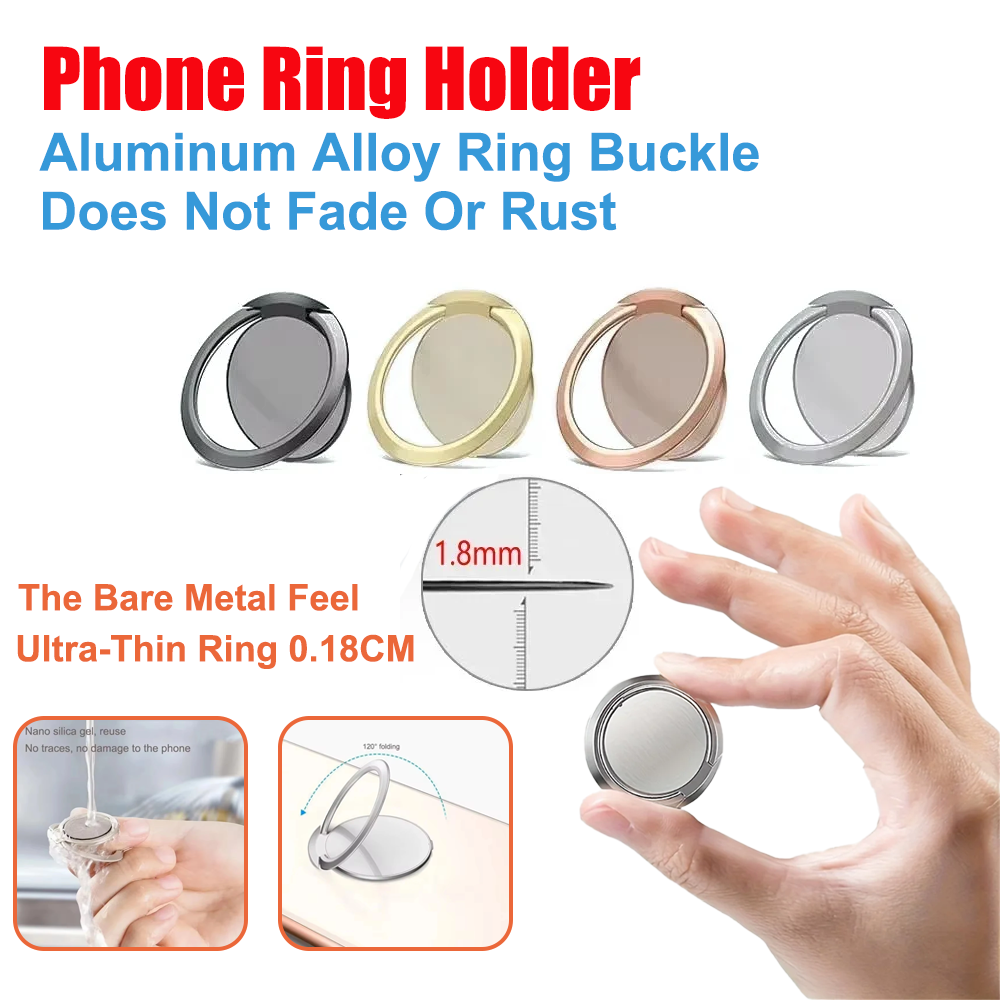 Ultra Thin Metal Ring Holder S - Phone Accessories Vendor ulasan dan harga